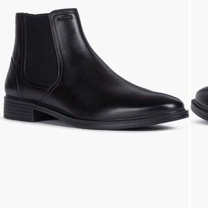 Geox Men's Gladwin Black Leather Chelsea Boot ( original owner – worn once )